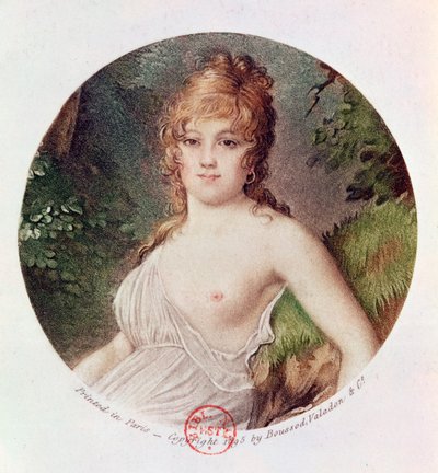 Portrait of Theresa de Cabarrus (1773-1835) also known as Madame Tallien by Jean Baptiste Isabey